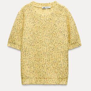 ZARA OVERSIZED SWEATER WITH SEQUINS